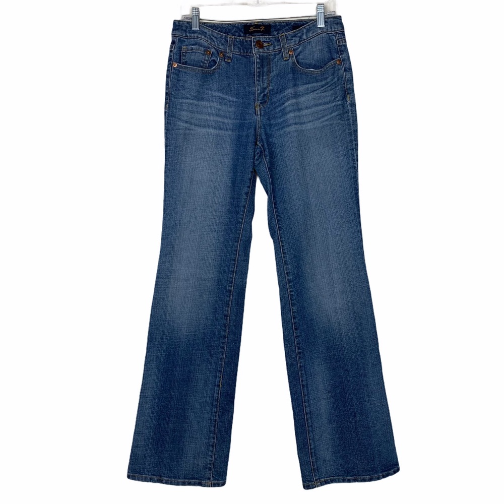 Seven7 Flare High Waist Wide Leg Relaxed Jeans 8